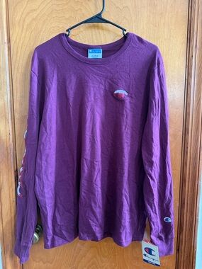 Champion Plum Crewneck Long Sleeve Shirt